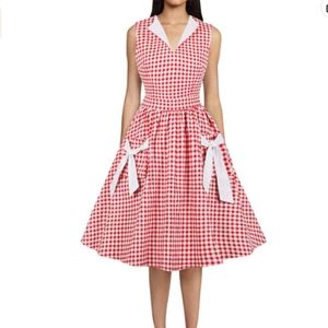 50s Vintage Style Swing Dress